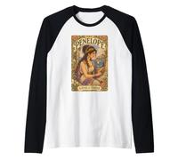 Penelope Regina di Itaca Mitologia Greca Art Nouveau Maglia con Maniche Raglan