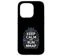 Penetration Testing "KEEP CALM AND RUN NMAP" Cultura Hacker Custodia per iPhone 15 Pro