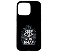 Penetration Testing "KEEP CALM AND RUN NMAP" Cultura Hacker Custodia per iPhone 15 Pro Max