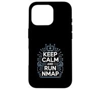 Penetration Testing "KEEP CALM AND RUN NMAP" Cultura Hacker Custodia per iPhone 16 Pro