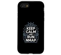 Penetration Testing "KEEP CALM AND RUN NMAP" Cultura Hacker Custodia per iPhone SE (2020) / 7 / 8