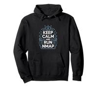 Penetration Testing "KEEP CALM AND RUN NMAP" Cultura Hacker Felpa con Cappuccio