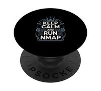 Penetration Testing "KEEP CALM AND RUN NMAP" Cultura Hacker PopSockets PopGrip Adesivo