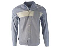 Penfield Uomo Blu Lomita Manica Lunga Camicia Button Down Taglia Media Nwt