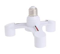 PENG 3 in 1 da E27 a 3E27 portalampada Splitter LED portalampada Adattatore Bianco