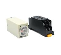Pengatur Waktu Tunda H3Y-2 DC12V DC24V DC36V Dengan Soket Dasar Tombol Putar Aktif Daya DPDT 0-60 Menit Pengatur Waktu Relay Waktu 1 Pz(Voltage DC 12V,0-30 Minute)