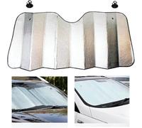 PENGCHANBAIDUO Parasole Auto Parabrezza Anteriore per Fiat 500 Abarth Punto Bravo Stilo Panda, Pieghevole Protezione UV Riflettente, Copertura Scudo Termico Isolante Premium,130 x 60 cm