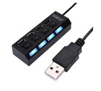 Pengchang Adattatore di Alimentazione USB 2.0 4/7 Porte Splitter HUB USB Universale HUB USB 2.0 Switch di espansione Multiplo Docking Station(4 Ports)