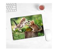 Pengchang Cute Cat Mouse Pad Picture Pad Laptop Slip 220x180x2mm Zerbino for CS Go/Lavoro Gaming New Kawaii Decorazione dell'ufficio Tappeto Tappetino for Mouse(9,18X22 cm)