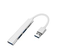 Pengchang HUB USB 3.0 4 in 1 Adattatore Multi Splitter HUB USB C USB 3.0 ad Alta velocità OTG a 4 Porte(USB Silver-B)