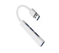 Pengchang HUB USB 3.0 4 in 1 Adattatore Multi Splitter HUB USB C USB 3.0 ad Alta velocità OTG a 4 Porte(USB Silver-A)