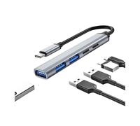 Pengchang HUB USB C 5-in-2 da 65 W Tipo C a HUB USB 3.0 Adattatore Multi Splitter OTG(5-in-1 Type-C)
