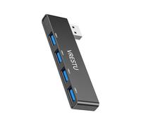 Pengchang USB 3.0 2.0 Hub Extender 4 Porte HAB Charge Espansione USB Convertitore OTG ad Alta velocità Docking Station Portatile for PC Computer Portatile(Left-Side Black)