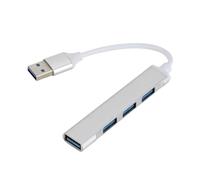 Pengchang USB C HUB 3.0 Type C Extender Adattatore Splitter a 4 Porte Docking Station OTG(USB Silver)