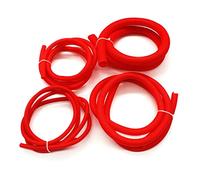 PENGFA Wshao Store 2m 4 pz. 8mm-25mm Tubo corrugato Flessibile Auto Auto Auto Ondulato Tubo Tubo Isolamento Cablaggio Involucro Involucro corrugato (Color : Red)