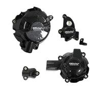 PengHuas Protezione Laterale del Motore for BMW S1000R M1000R S1000RR M1000RR 2019-2022 2023 Coperchio di Protezione Frizione Alternatore Moto Carter Statore Motore Moto(Color:A)