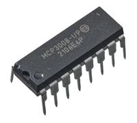 PENGLIN 1 convertitore A/D MCP3008-I/P MCP3008 MCP a 8 canali a 10 bit con interfaccia seriale SPI 2,7 V, DIP-16.