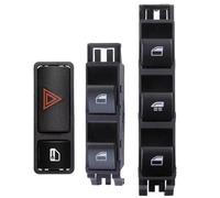 PENGNAQP Compatibile con E46 330Ci 2001-2006 Pulsante Interruttore alzacristallo Elettrico 61316902178 61316902183 61318368920(A Set)