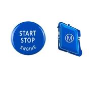 PENGNAQP Modulo Tasti Volante Compatibile con BMW per 3 Series E90 E92 E93 M3 2007-2013 Volante per Auto M modalità Alfabeto e Pulsante Start Stop Engine Accessori Auto(Blue,E92)