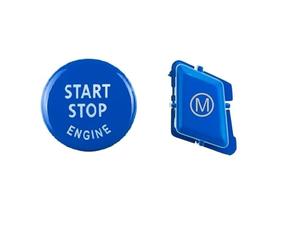 PENGNAQP Modulo Tasti Volante Compatibile con BMW per 3 Series E90 E92 E93 M3 2007-2013 Volante per Auto M modalità Alfabeto e Pulsante Start Stop Engine Accessori Auto(Blue,E92)