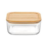 Bormioli Rocco Frigoverre Quadra, Tappo Bamboo, Cm 20 x 20 cm