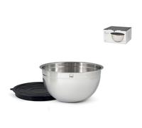 Pengo H&H Mixing bowl acciaio inox 18/10 con coperchio nero Ø20 cm - 2,5 L Pengo