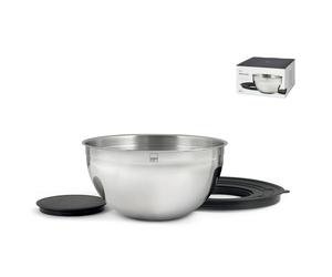 Pengo H&H Mixing bowl acciaio inox 18/10 con coperchio nero Ø24 cm - 4,3 L Pengo