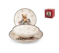 Pengo H&H Servizio tavola 18 pezzi decorato in stoneware modello Majestic Pengo