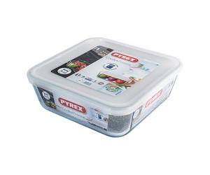 Pengo Pyrex Contenitore Cook & Freeze in vetro quadrato 2 l con coperchio Pengo