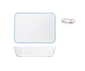 Pengo Pyrex Contenitore rettangolare Cook&Store 0,8 L con coperchio Pengo