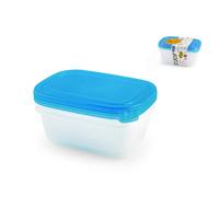 Pengo Rotho Set 3 contenitori Sunshine in polipropilene azzurri BPA Free 1 lt Pengo