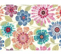 Pengo Rotolo Tovagliato Futura in PVC Decorato, Mt 20 X 1.4 H, Multicolore