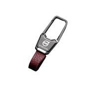 Pengpaiace 1 pz portachiavi auto in lega di zinco per Volvo C70 S80 S90 V40 V60 V90 leggero robusto accessorio auto per uso quotidiano viaggio, marrone, 1