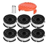 PENGQIANJU Bobine per tosaerba con copertura, accessori di ricambio, lunga durata, taglio rapido e filo di nylon robusto, per giardinieri BLACK+DECKER AF100, 6 pezzi