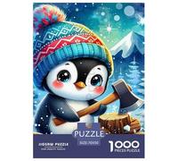 Penguin 1000 Pezzi Cute Animals Puzzle Classici Impegnativo E Difficile Per Difficoltà Sfida Per Adulti E Bambini Da 14 Anni E Più Puzzle Per Gioco Familiare, Festa Aziendale Regalo Giocattolo Colora