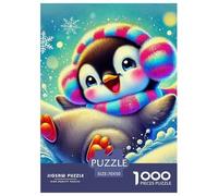 Penguin 1000 Pezzi Cute Animals Puzzle Classici Impegnativo E Difficile Per Difficoltà Sfida Per Adulti E Bambini Da 14 Anni E Più Puzzle Per Gioco Familiare, Festa Aziendale Regalo Giocattolo Colora