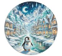 Penguin 1000 Pezzis Animal Puzzle Rotondo Classico Animali Di Tutto Il Mondo Per Regali Educativi Per Bambini Difficile E Impossibile Idea Regalo Per Lei O Lui 1000pcs (67.5x67.5cm)