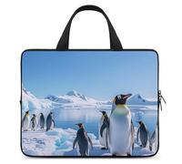 Penguin Antarctica Ice Custodia per laptop da 15 pollici Custodia protettiva da viaggio per computer portatile o tablet