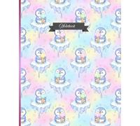 Penguin Arctic Life Notebook: 120 ruled composition notebook| cute aesthetic journal for college, school, office work.