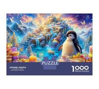 Penguin at A Magical Tea Party Puzzle Da 1000 Pezzi Cute Penguin Ideale Per I Regali Di Compleanno E Di Natale 38x26cm/1000pcs