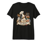 Penguin Baker for Cupcake Baking Pasticceria Chef Maglietta Premium