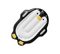 Penguin Cartoon Inflatable Surfboard PVC Floating Raft 100 x 70 cm Lightweight Aquatic Lounger Backyard Seaside Lakeside Rireation Kiddie Boogie Rider Summer Splash Accessory Juvenile Paddling Toy