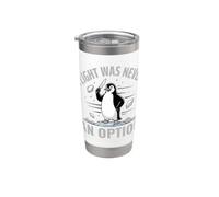 Penguin Flight No Option Divertente Uccello Natura Amante Bicchiere termico in acciaio inox doppia parete