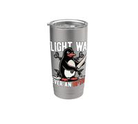 Penguin Flight No Option Divertente Uccello Natura Amante Bicchiere termico in acciaio inox doppia parete