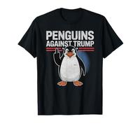 Penguin Flippers Up Anti Trump Resist Penguins contro Trump Maglietta