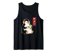 Penguin Gamer Ukiyo-e Giapponese w tè Boba Canotta