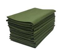 Penguin Home - Set di 12 tovaglioli in stoffa riutilizzabili, 45 x 45 cm (17"X17"), 100% cotone, twill tinto solido, morbido e durevole, perfetto per hotel, ristoranti ed eventi - Verde menta