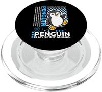 Penguin Is My Spirit Animale Kawaii Cartone Animato Pinguini Divertenti PopSockets PopGrip per MagSafe