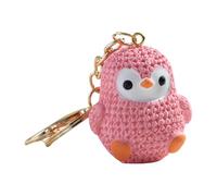 Penguin Keychain - Penguin Bag Charm | Animal Bag Charm, Portable Key Holder, Purse Animal Keychains Resin, Animals Keyring Home Car Keys Keychain Holder For Kids Ladies And Birthday, rosa, Consulte