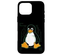 Penguin Linux Custodia per iPhone 16 Pro Max